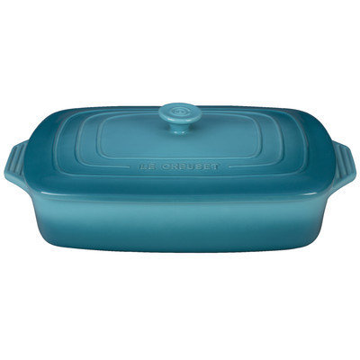 Le Creuset Stoneware 3.5-Qt. Covered Rectangular Casserole Color: Caribbean