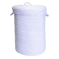 Colonial Mills Solid Ticking Storage Hamper Color: Gray