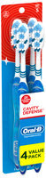 Oral-B Cavity Defense Soft Bristles Toothbrush 4 ct Carded Pack