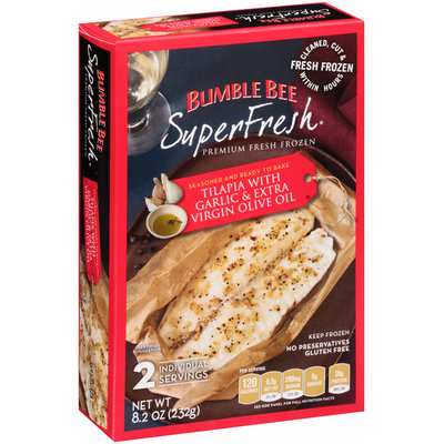 Bumble Bee SuperFresh® Tilapia with Garlic & Extra Virgin Olive Oil 8.2 oz. Box