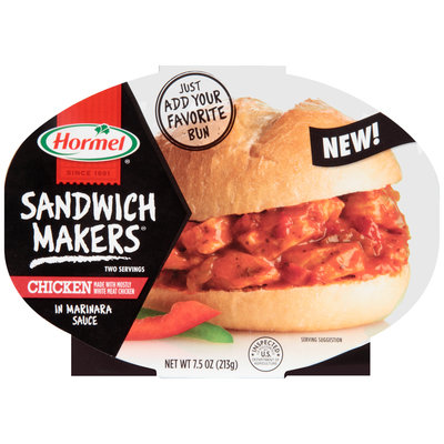 Hormel® Sandwich Makers® Chicken in Marinara Sauce 7.5 oz. Tray