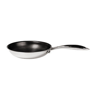 Frieling Black Cube Non-Stick Stainless Steel Frying Pan Size: 8-in.