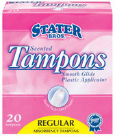 Stater Bros. Regular Scented Tampons 20 Ct Box