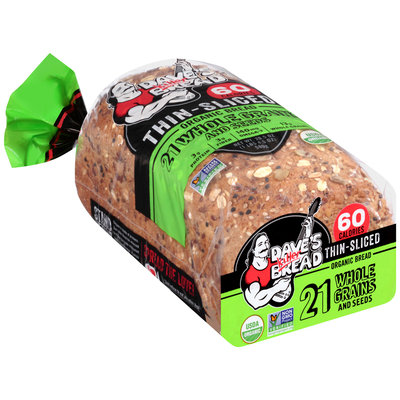 Dave's Killer Bread® Thin Sliced 21 Whole Grains and Seeds Organic Bread 20.5 oz. Loaf