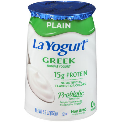 La Yogurt® Plain Greek Nonfat Yogurt 5.3 oz. Cup