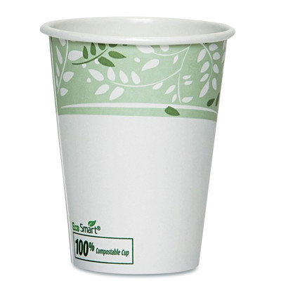 Dixie EcoSmart Hot Cups, Paper w/PLA Lining, Viridian (Pack of 50) (Set of 2)
