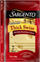 Sargento® Natural Swiss Thick Deli Style Slices