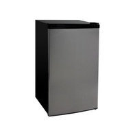 Kegco MDC445-1BS - 4.4 Cu. Ft. Counterhigh Refrigerator - Black Cabinet with Stainless Steel Door