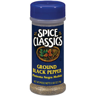 Spice Classics Ground Black Pepper 2.62 Oz Shaker