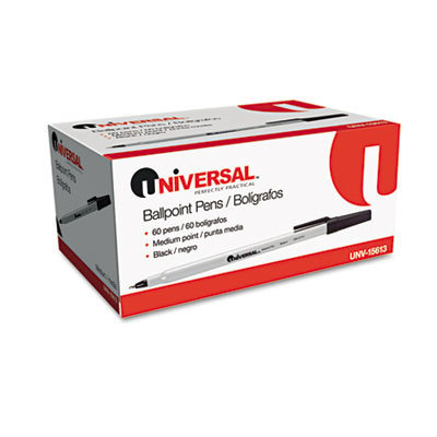 Universal Economy Ballpoint Stick Oil-Based Pen, 60 Per Pack
