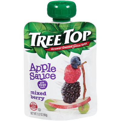 Tree Top® Mixed Berry Apple Sauce 3.2 oz. Pouch