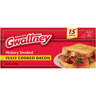Gwaltney® Hickory Smoked Bacon 2.1 oz. Box