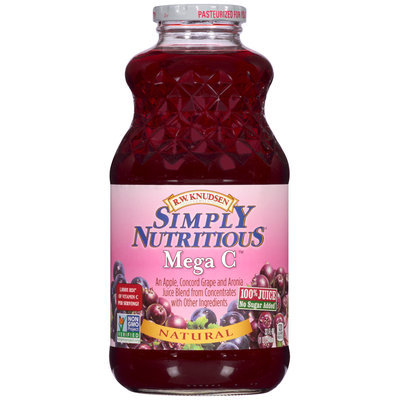 R.W. Knudsen Family® Natural Simple Nutritious® Mega C™ 100% Juice 32 fl. oz. Bottle