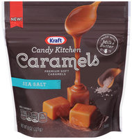Kraft Candy Kitchen Sea Salt Soft Caramels 8 oz. Pouch