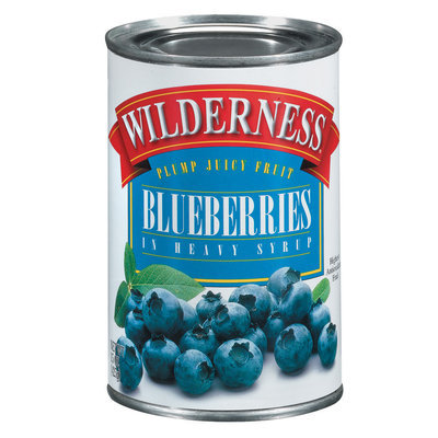 Wilderness In Heavy Syrup Blueberries 15 Oz Can