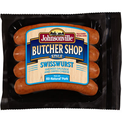 Johnsonville Butcher Shop Style Smoked Swisswurst 14oz pkg (101874)