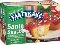 Tastykake® Cream Filled Vanilla Santa Snacks® Cakes