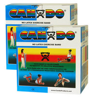 CanDo 10-5654 Latex Free Exercise Band 100 Yard 2 x 50-Yd Rolls Blue-Heavy