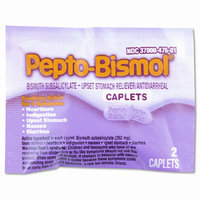 PhysiciansCare Johnson & Johnson Pepto Bismol Tablets, 25 per Box
