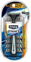Schick® Xtreme 3® Disposable Razor + Cartridges 6 in 1 Value Pack