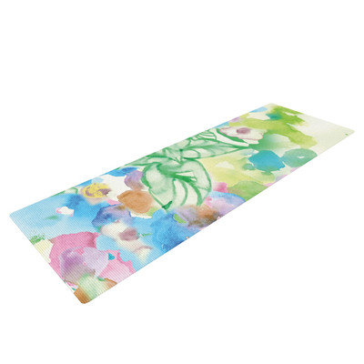 Kess Inhouse Leaf Bouquet by Sonal Nathwani Yoga Mat