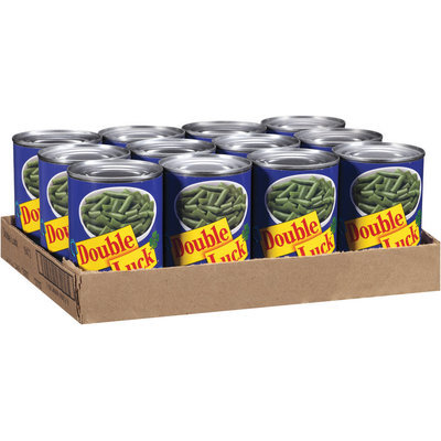 Double Luck® Short Cut and Cut Blue Lake Green Beans 14.5 oz. Can