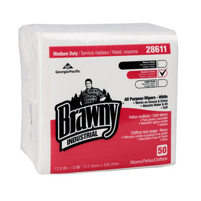 Brawny Airlaid Medium-Duty Folded Wipers