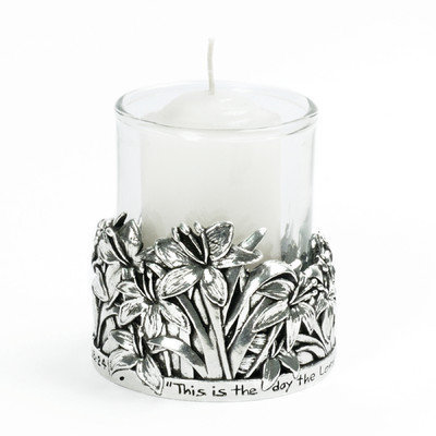 Bobsiemondesigns Lilies / Psalm 118:24 Votive Candle