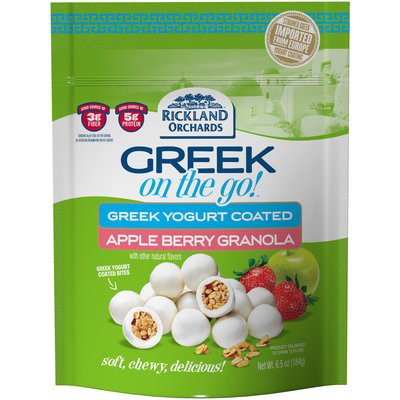 Rickland Orchards™ Greek On The Go!™ Greek Yogurt Coated Apple Berry Granola Bites 6.5 oz. Bag