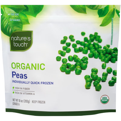 Nature's Touch™ Organic Peas 10 oz. Stand-Up Bag