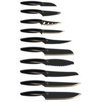 Gela Global 10 Piece Set Knife Set Color: Black