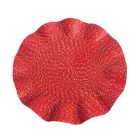 Eziba Curly Red Placemats (Set of 4)