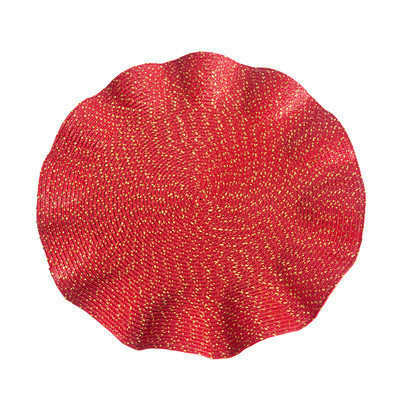 Eziba Curly Red Placemats (Set of 4)
