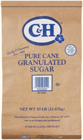 C&H Pure Cane Granulated Sugar 50 lb Bag