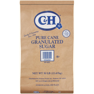 C&H Pure Cane Granulated Sugar 50 lb Bag