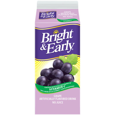 Bright & Early® Grape Flavored Drink 59 fl. oz. Carton