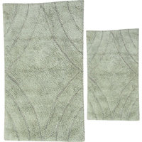 Textile Decor Castle 2 Piece 100% Cotton Diamond Spray Latex Bath Rug Set, 34 H X 21 W and 40 H X 24 W