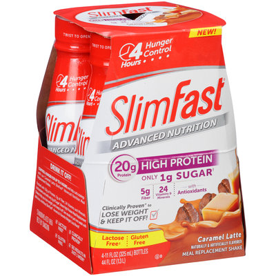 SlimFast® Advanced Nutrition Caramel Latte Meal Replacement Shake 4-11 fl. oz. Bottle