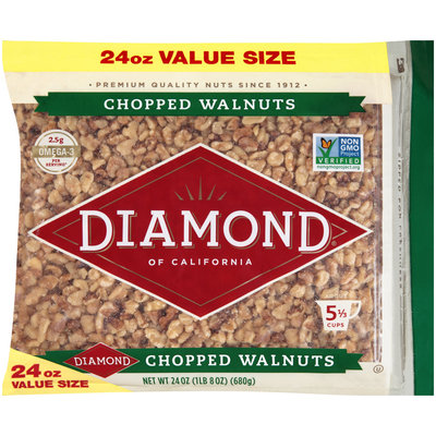 Diamond® of California Chopped Walnuts 24 oz. Bag