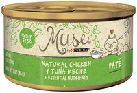 Muse by Purina Natural Chicken & Tuna Recipe Pate Cat Food 3 oz. Can