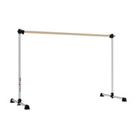 Vitavibe Prodigy Series Traditional Wood Single Bar Ballet Barre-n-Bag Kit Size: 4 ft.
