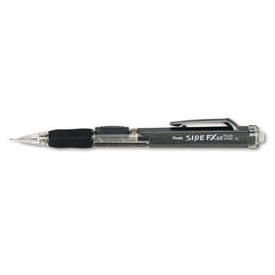 Pentel Side FX Automatic Pencil, 0.50mm, Black Barrel