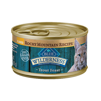 THE BLUE BUFFALO CO. BLUE™ Wilderness® Rocky Mountain Recipe™ Flaked Trout Feast For Adult Cats