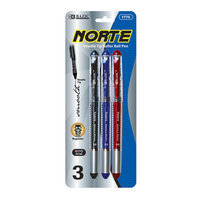 Bazic 177524 Norte Asst. Color NeedleTip Rollerball Pen Pack of 24