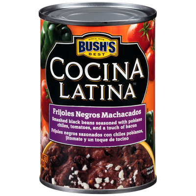 Bush's Best® Cocina Latina™ Frijoles Negros Machacados 16 oz. Can