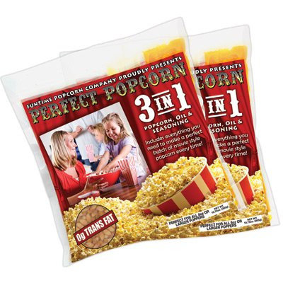 Funtime Popcorn Machines Perfect Popcorn 3-in-1 Popcorn Pouches Size: 2.5 Ounce