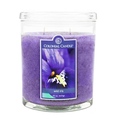 Fragranced in-line Container CC022.2071 22oz. Scented Oval Candle - Wild Iris
