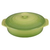 Le Creuset Stoneware 2.1-Qt. Covered Round Casserole Color: Palm