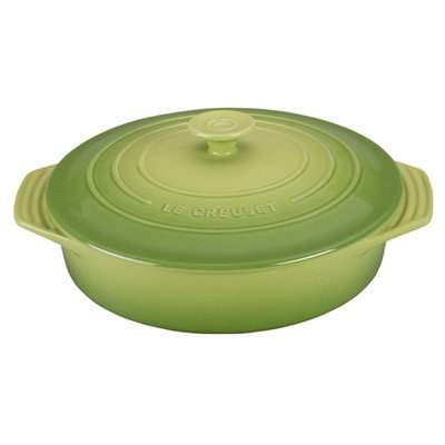 Le Creuset Stoneware 2.1-Qt. Covered Round Casserole Color: Palm