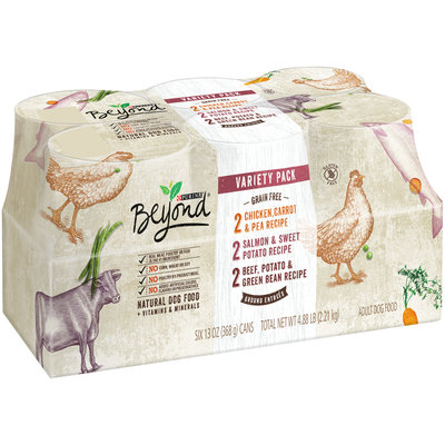 Purina Beyond Grain Free Ground Entrees Variety Pack Dog Food 6-13 oz. Cans